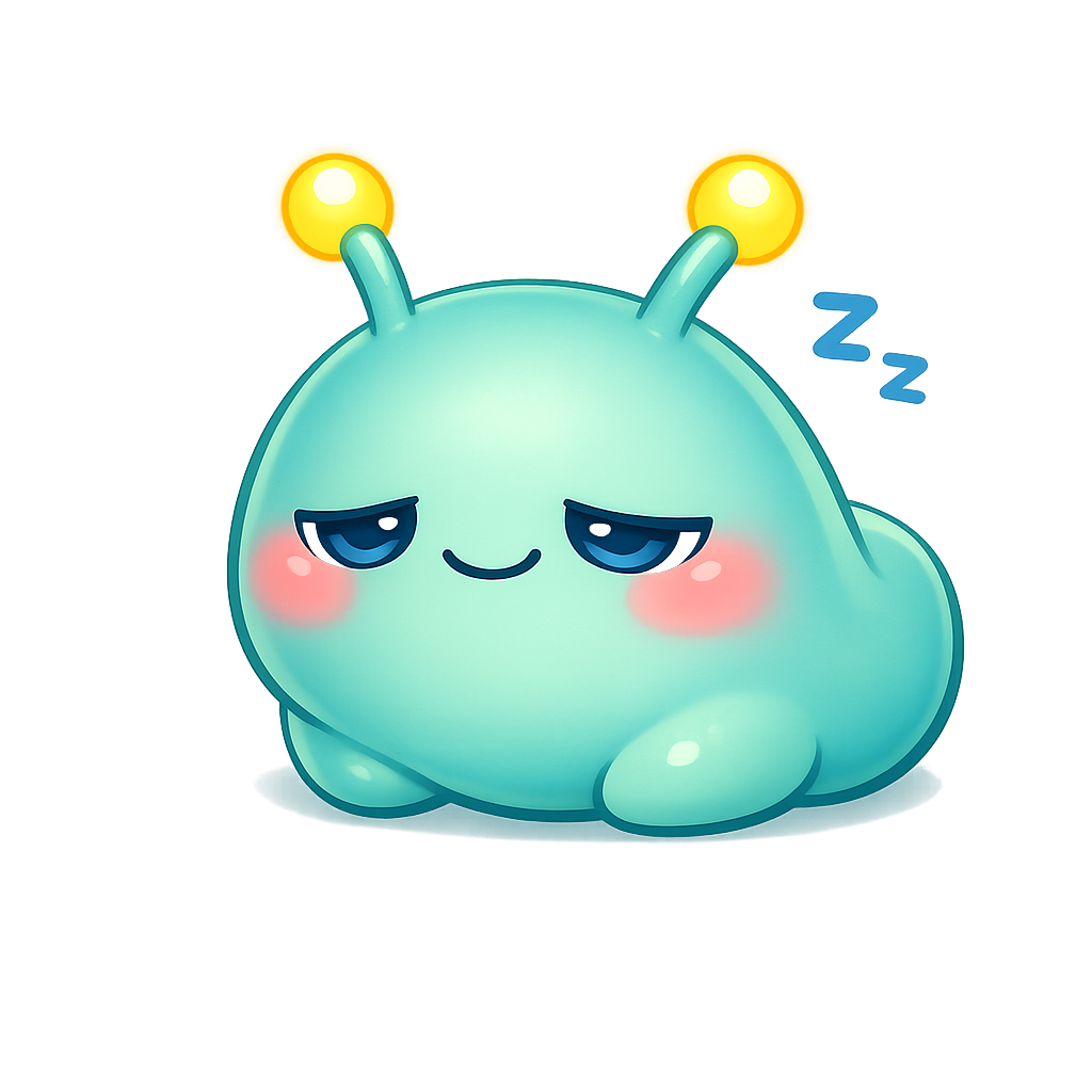 Alien sleeping contentedly