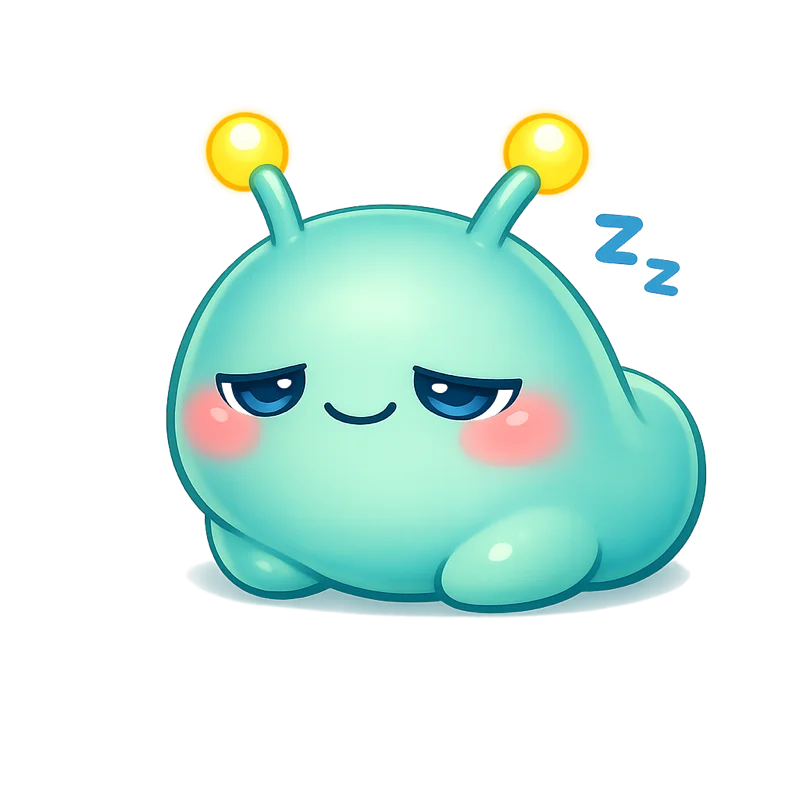 Alien sleeping contentedly
